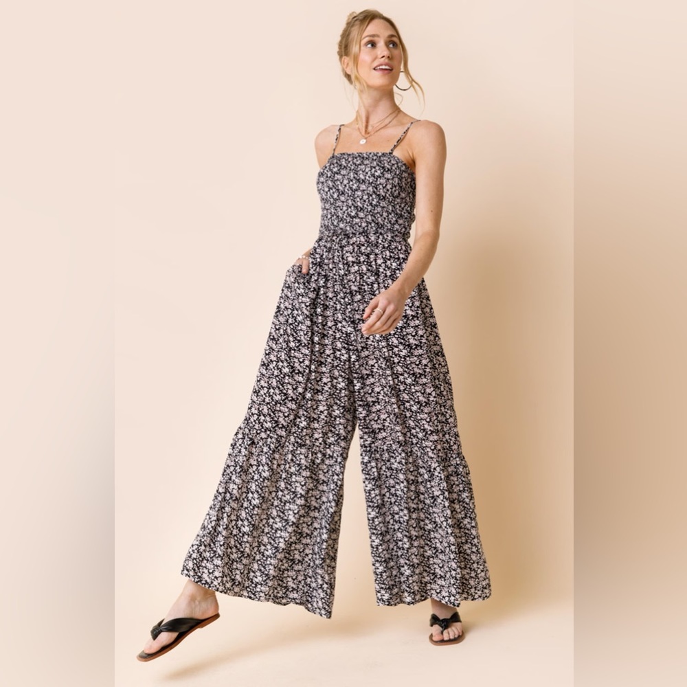 Francesca’s Floral jumpsuit